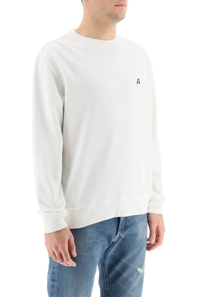 Shop Autry Logo Patch Sweatshirt In White