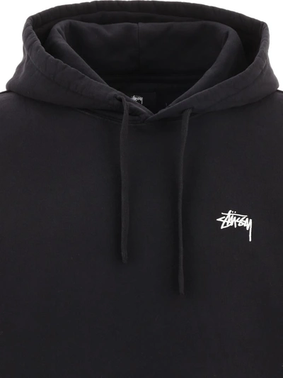 Shop Stussy Stüssy "stock Logo" Hoodie In Black