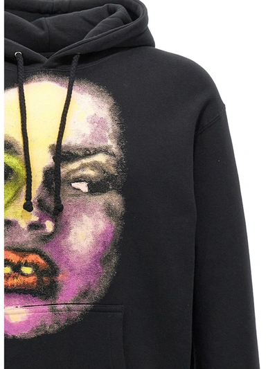 Kidsuper Printed Hoodie Sweatshirt Black In Black