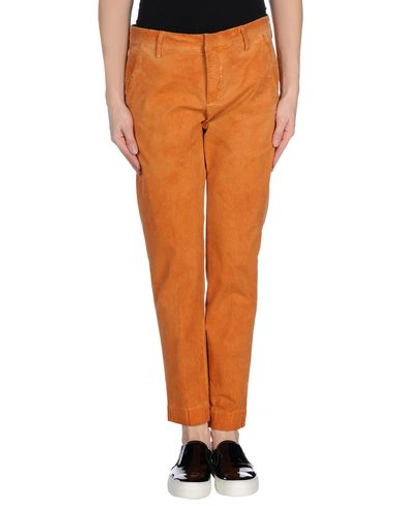 Shop Dondup Casual Pants In Rust