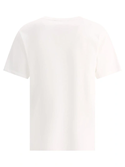 Shop Maison Kitsuné "campus Fox" T-shirt In White