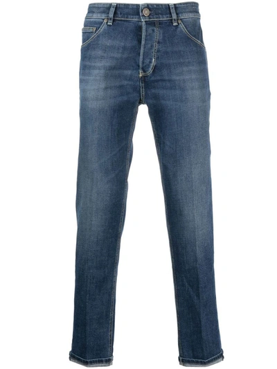Shop Pt Torino Slim-cut Leg Jeans In Blue