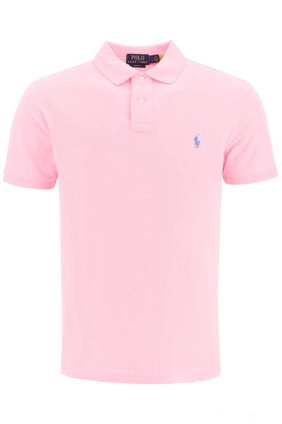 Shop Polo Ralph Lauren Polo Shirt With Logo In Pink