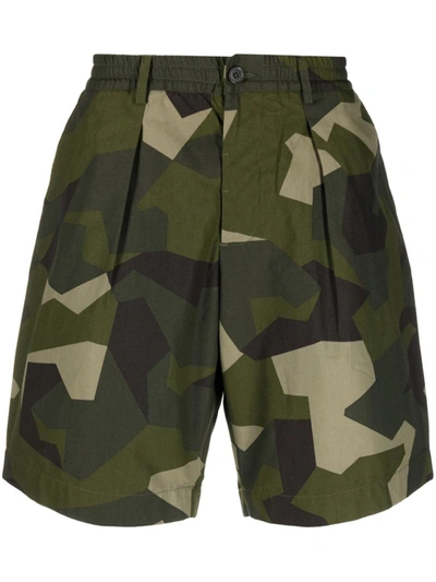 Shop Universal Works Cotton Shorts In Green