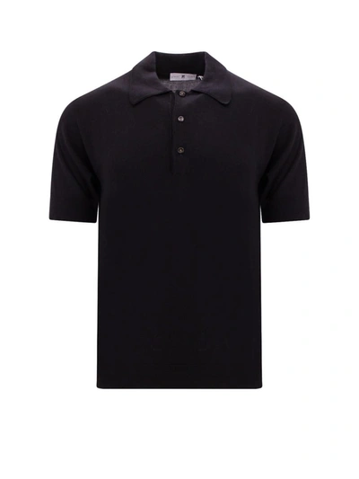 Shop Pt Torino Polo Shirt In Black