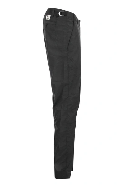 Shop Blauer Usa Trousers In Technical Fabric In Black