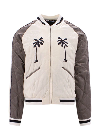 Shop Palm Angels Jacket In Beige