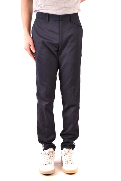 Shop Paolo Pecora Trousers In Blue