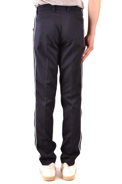 Shop Paolo Pecora Trousers In Blue