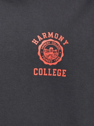 Shop Harmony Paris 'sany College Emblem' Hoodie In Gray