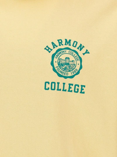 Shop Harmony Paris 'sany College Emblem' Hoodie In Yellow
