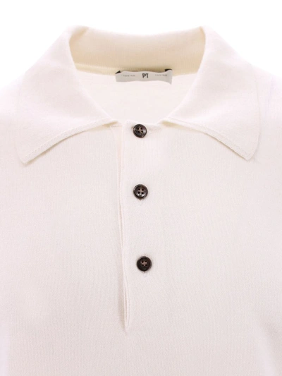 Shop Pt Torino Polo Shirt In White