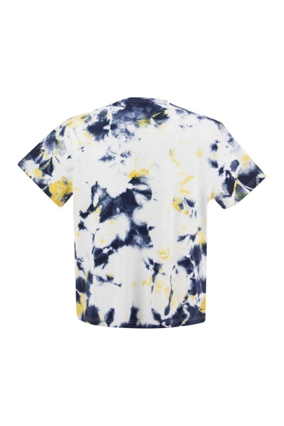 Shop Vilebrequin Tie & Dye Organic Cotton T-shirt In Blue