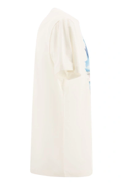 Shop Vilebrequin Maglietta In Cotone Malibu Lifeguard In White