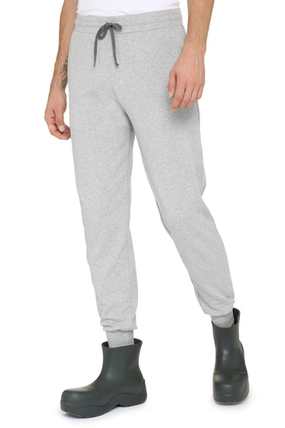 Shop Canali Cotton Track-pants In Grey