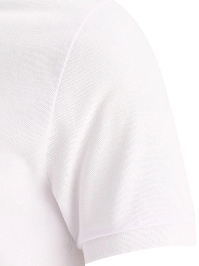 Shop Maison Kitsuné "fox Head" Polo Shirt In White