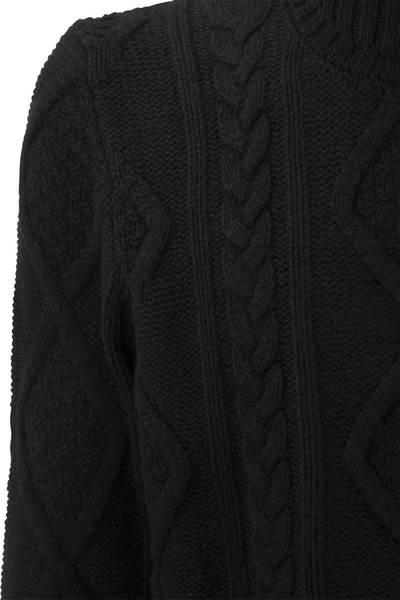 Shop Tagliatore Wool Turtleneck Jumper In Black