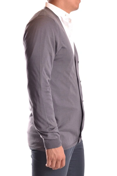 Shop Neil Barrett Cardigan In Gray