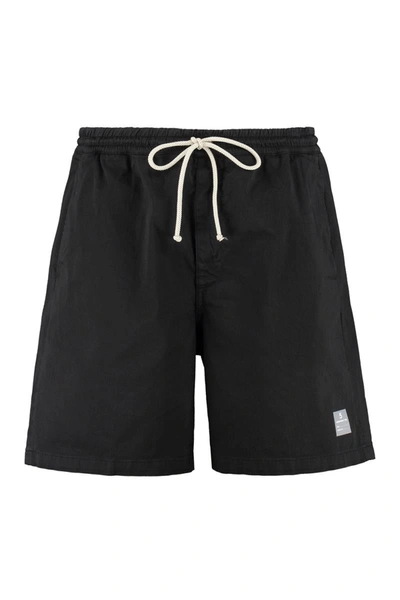 Shop Department 5 Collins Cotton Bermuda Shorts In Black