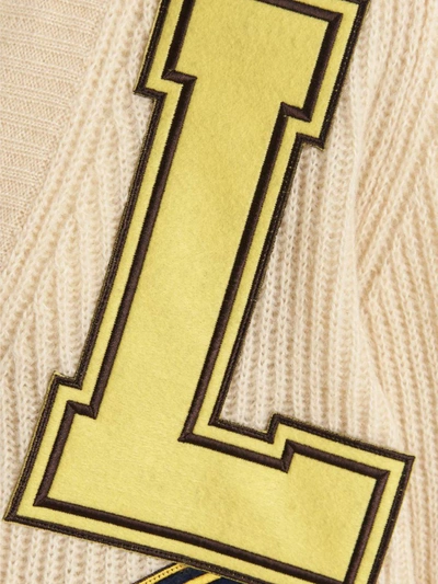 Shop Lc23 'college' Cardigan In Beige