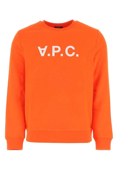 Shop Apc A.p.c. Sweatshirts In Orange