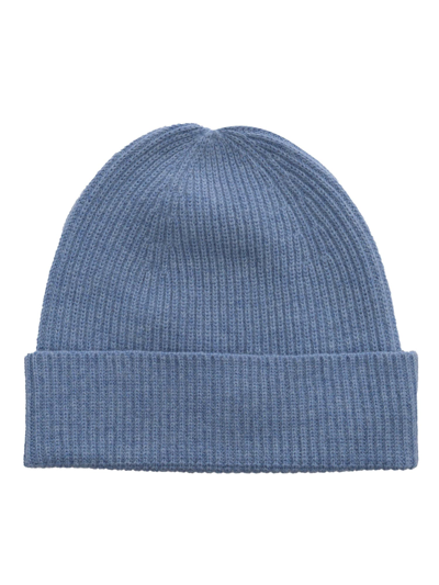 Shop Ballantyne Ribbed Beanie In Light Blue