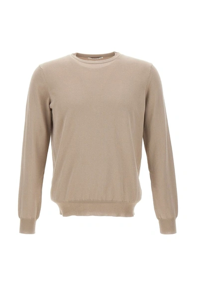 Shop Kangra Cashmere Cotton Sweater In Beige