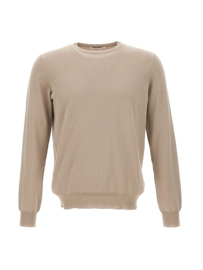 Shop Kangra Cashmere Cotton Sweater In Beige