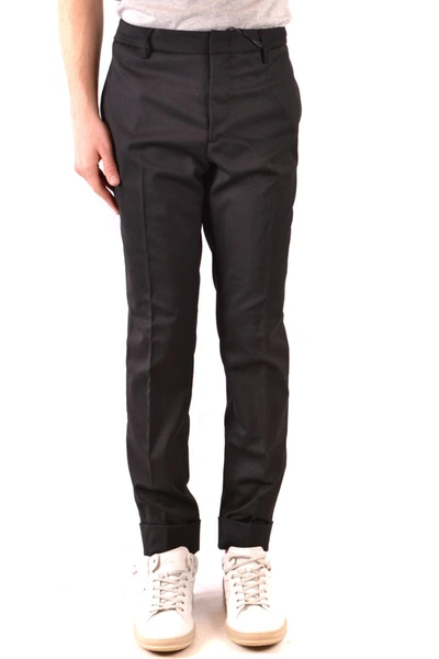 Shop Paolo Pecora Trousers In Black