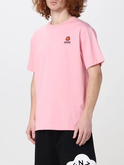 Shop Kenzo T Shirt Mm Man In Rosa