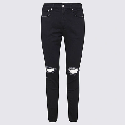 Shop Represent Black Cotton Jeans