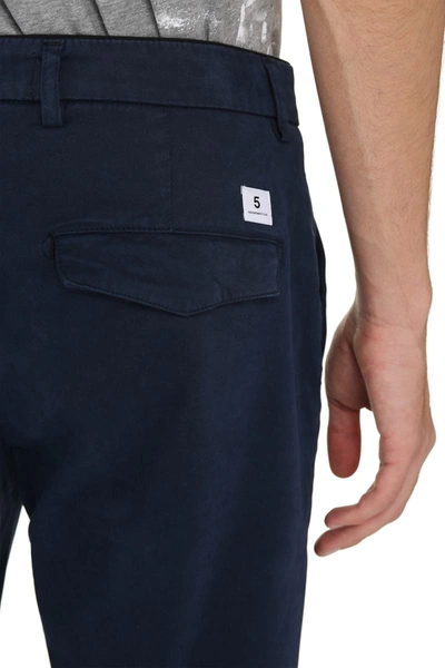 Shop Department 5 Prince Cotton Chino Trousers In Blue