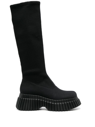 Camper Bcn Below-knee Boots In Black