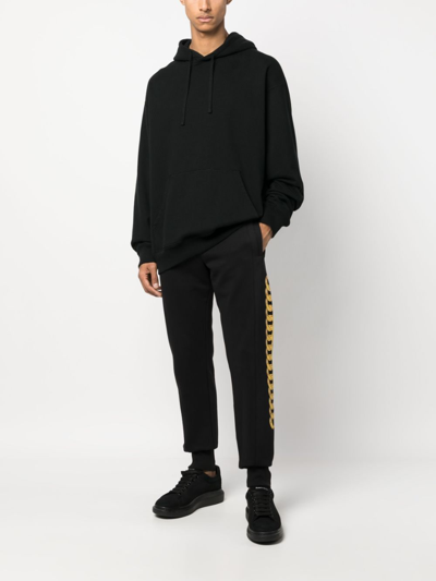 Versace Jeans Couture Chain-print Track Pants In Black