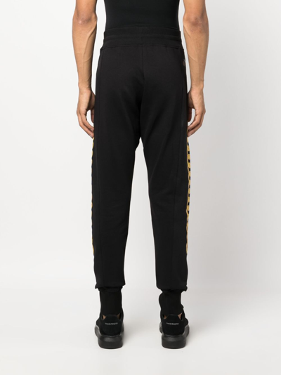 Versace Jeans Couture Chain-print Track Pants In Black