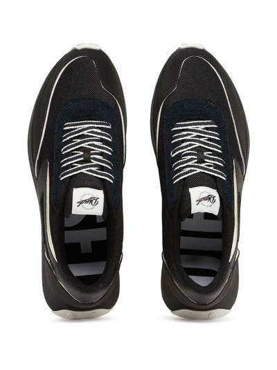 Shop Diesel S-racer Lc Logo-appliqué Sneakers In Black