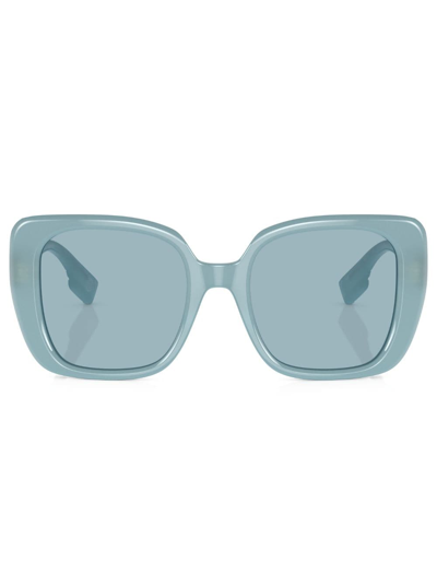 Shop Burberry Eyewear Helena Square-frame Sunglasses In Blue
