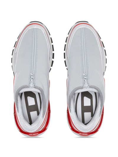 Shop Diesel S-serendipity Pro-x1 Zip X Logo-appliqué Sneakers In White
