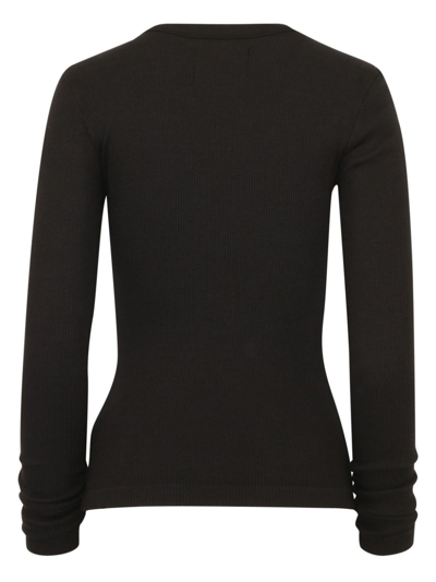 Shop Citizens Of Humanity Adeline Long-sleeve Top In Black