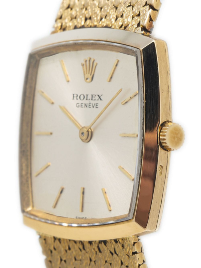 Pre-owned Rolex  Genève 23mm In Silver