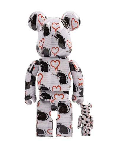 Shop Medicom Toy Love Rat Be@rbrick 100% And 400% Figure Set In White