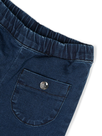 Shop Liu •jo Slip-on Cotton Jeans In Blue
