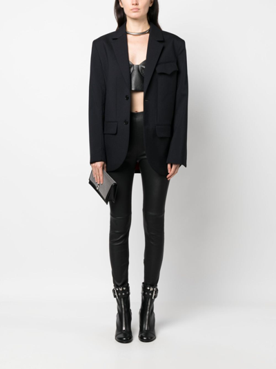 Shop Zadig & Voltaire Vivi Tailored-cut Blazer In Black