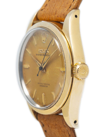 Pre-owned Rolex 1958  Oyster Perpetual 34mm In Champagne