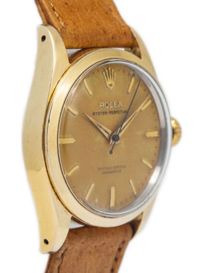 Pre-owned Rolex 1958  Oyster Perpetual 34mm In Champagne