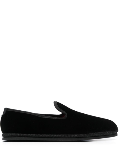 Shop Tom Ford Velvet Neal Loafers In Black