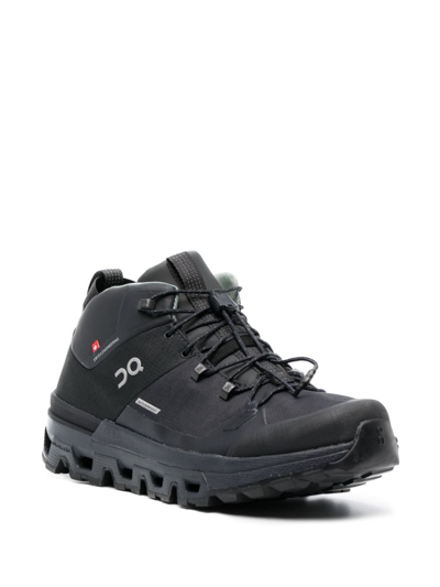 On Running Cloudtrax Waterproof Sneakers In Black