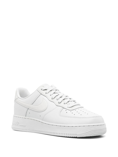 Nike Air Force 1 Leather Sneakers In Grey