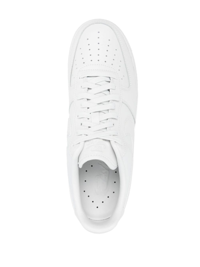 Nike Air Force 1 Leather Sneakers In Grey
