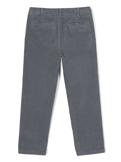Shop Aspesi Slim-cut Corduroy Trousers In Grey